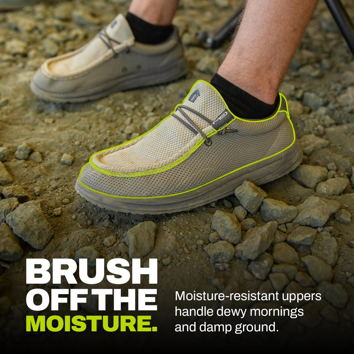 Gator Waders Mens Casual Shoes – Men's Loafers & Slip-Ons Camp Shoes with No-Tie Laces -Arch Support Boat Shoes for Everyday Wear