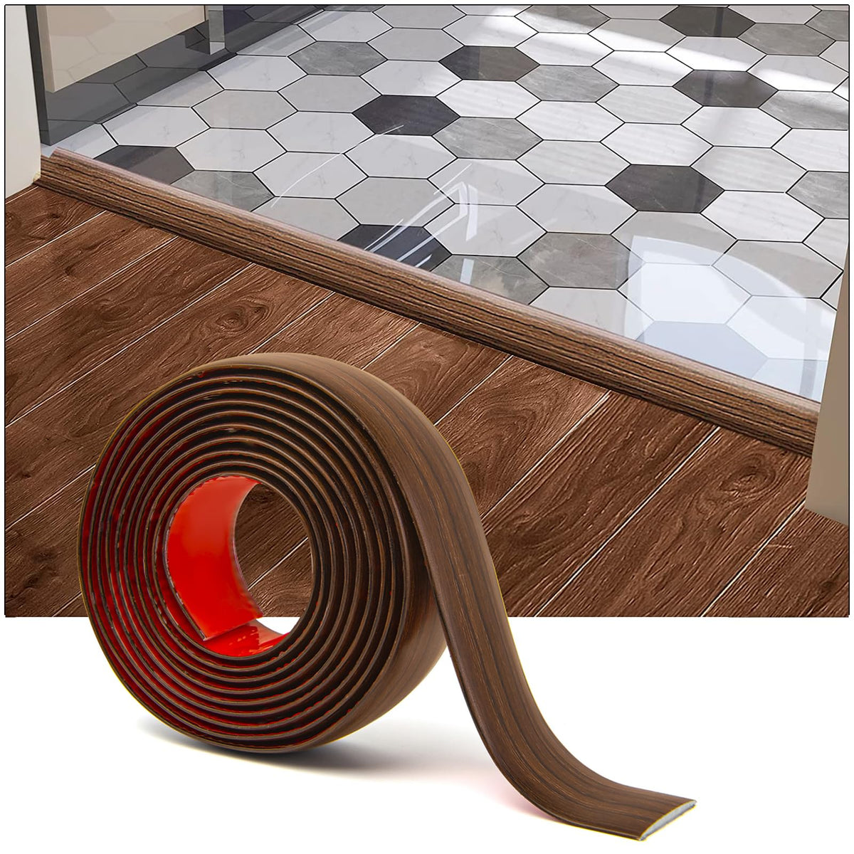 10 ft Vinyl Floor Transition Strip (10 Foot)