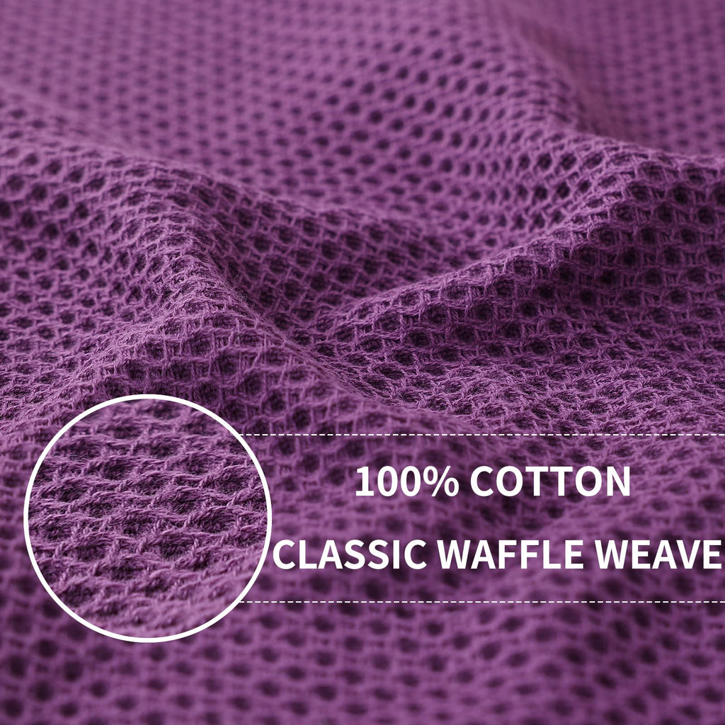 100% Cotton Waffle Weave Kitchen Dish Cloths 6 (6 Count)