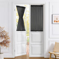 Small Sheer Door Curtain Closet Linen Textured Curtain Sheers Doorway Light Filtering Voile French Door Rod Pocket Curtains Patio Glass Doors