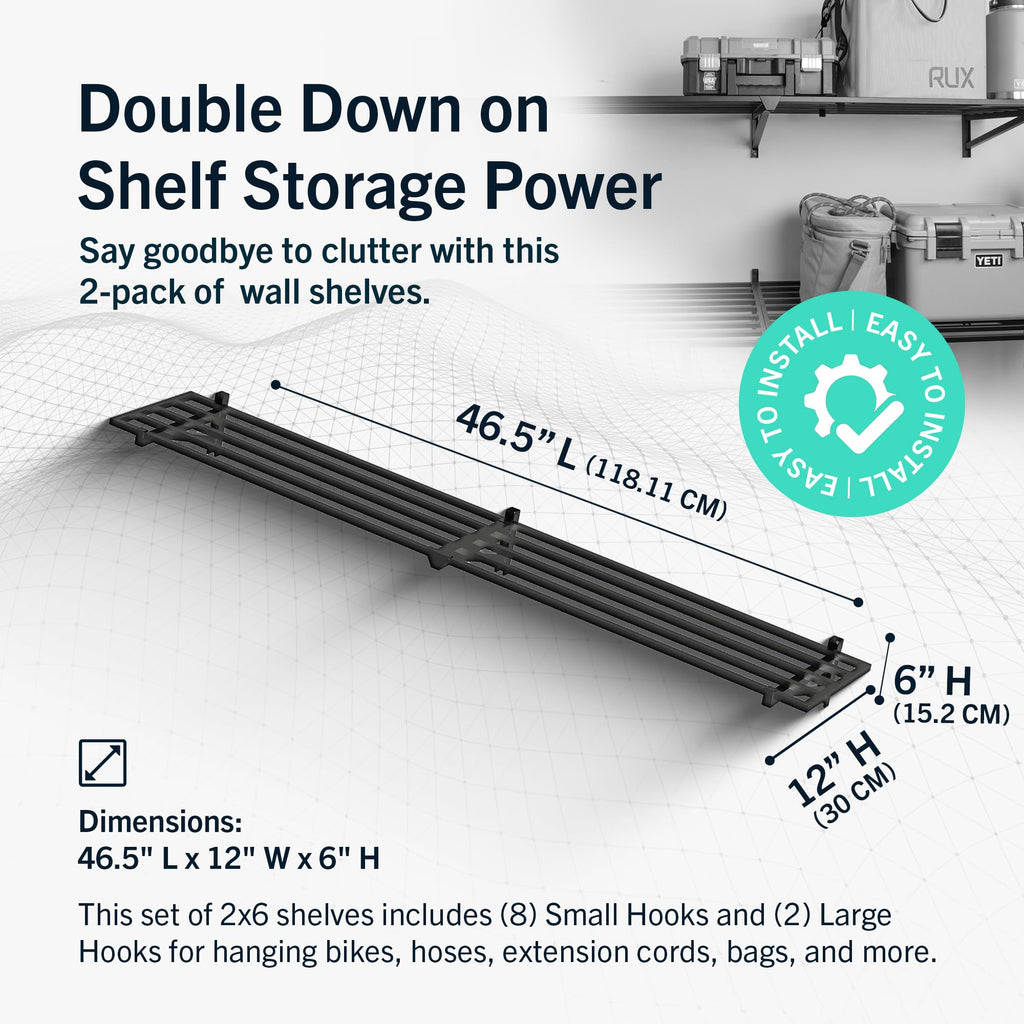 Garage Wall Shelf (2 Count)