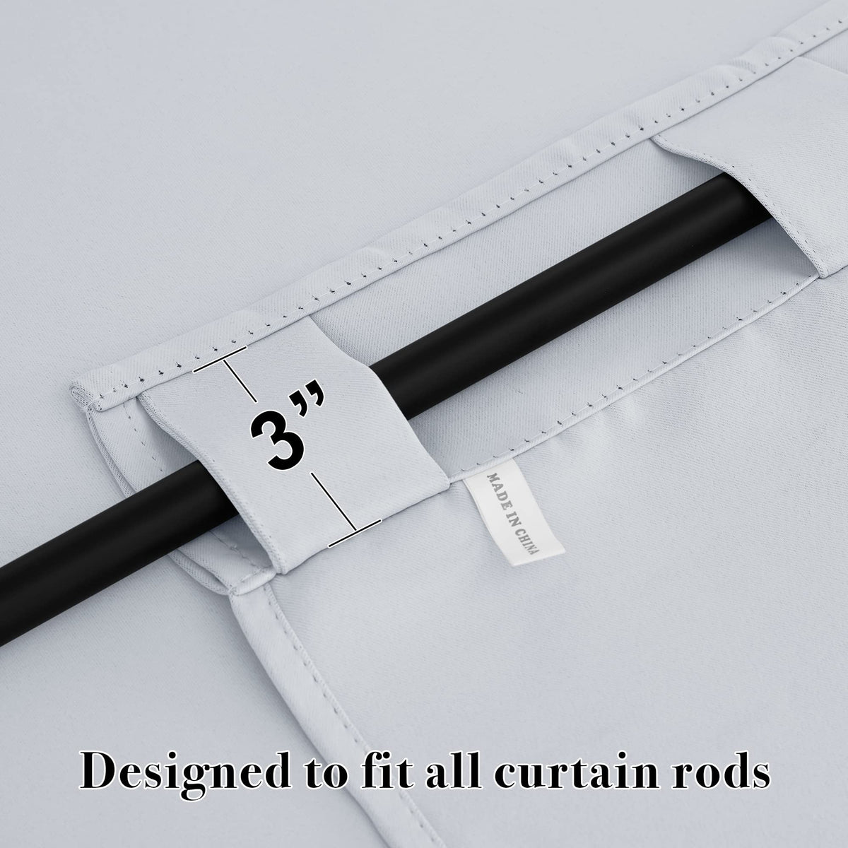 Blackout Curtains & Drapes for Bedroom 54 inches Long (2 Count)