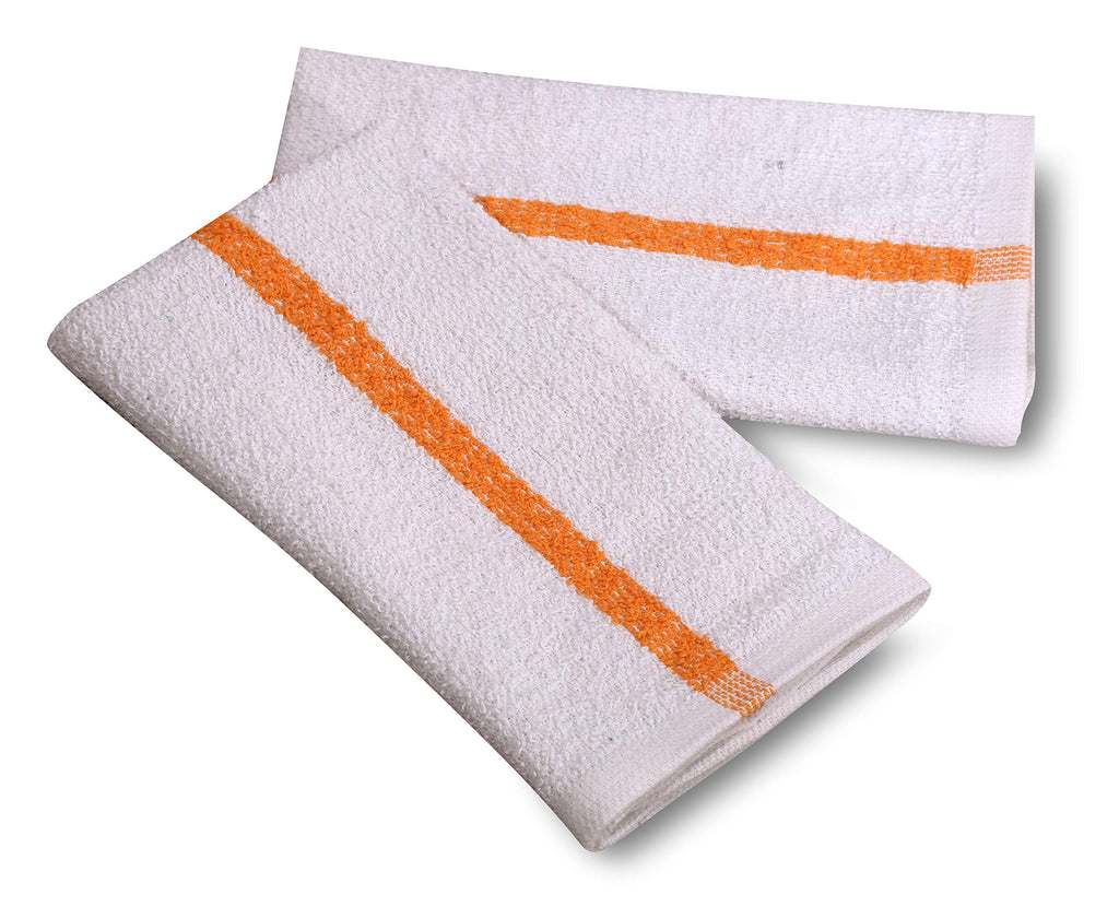 12 PC New Cotton Blend White Restaurant Bar Mops Kitchen Towels (12 Count)