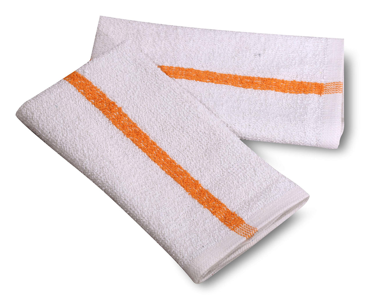 12 PC New Cotton Blend White Restaurant Bar Mops Kitchen Towels (12 Count)