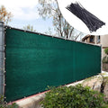 Royal Shade Custom Size 4' x 145' Green Fence Privacy Screen Windscreen Cover Netting Mesh Fabric Cloth - Cable Zip Ties Included (We Make Custom Size)