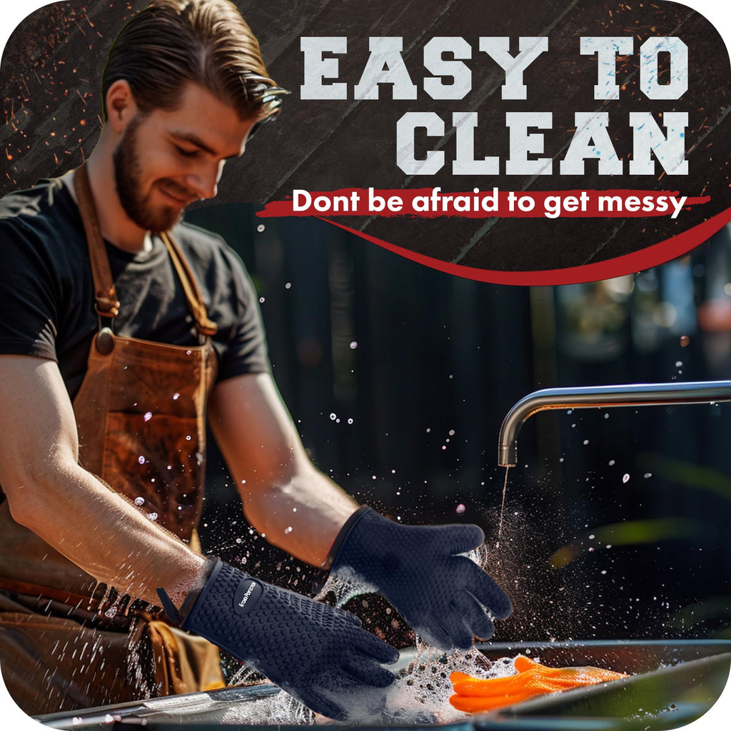 Silicone Smoker BBQ Gloves (2 Count)