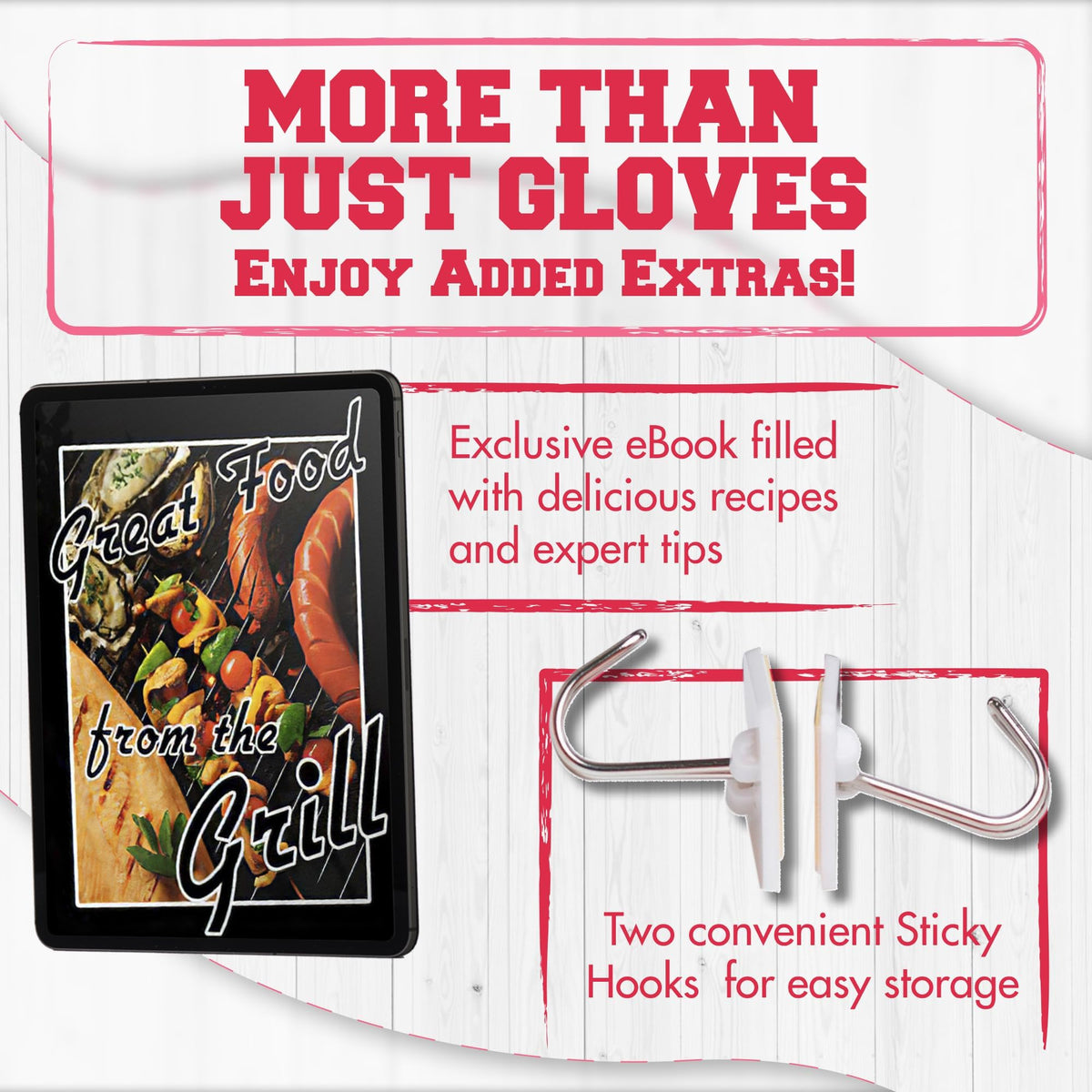 Silicone Smoker BBQ Gloves (2 Count)