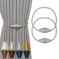 Magnetic Curtain Tiebacks 2 Pack Outdoor Rope Curtain Tie Backs Decorative Window Treatment Holdbacks for Home Decorative Curtain