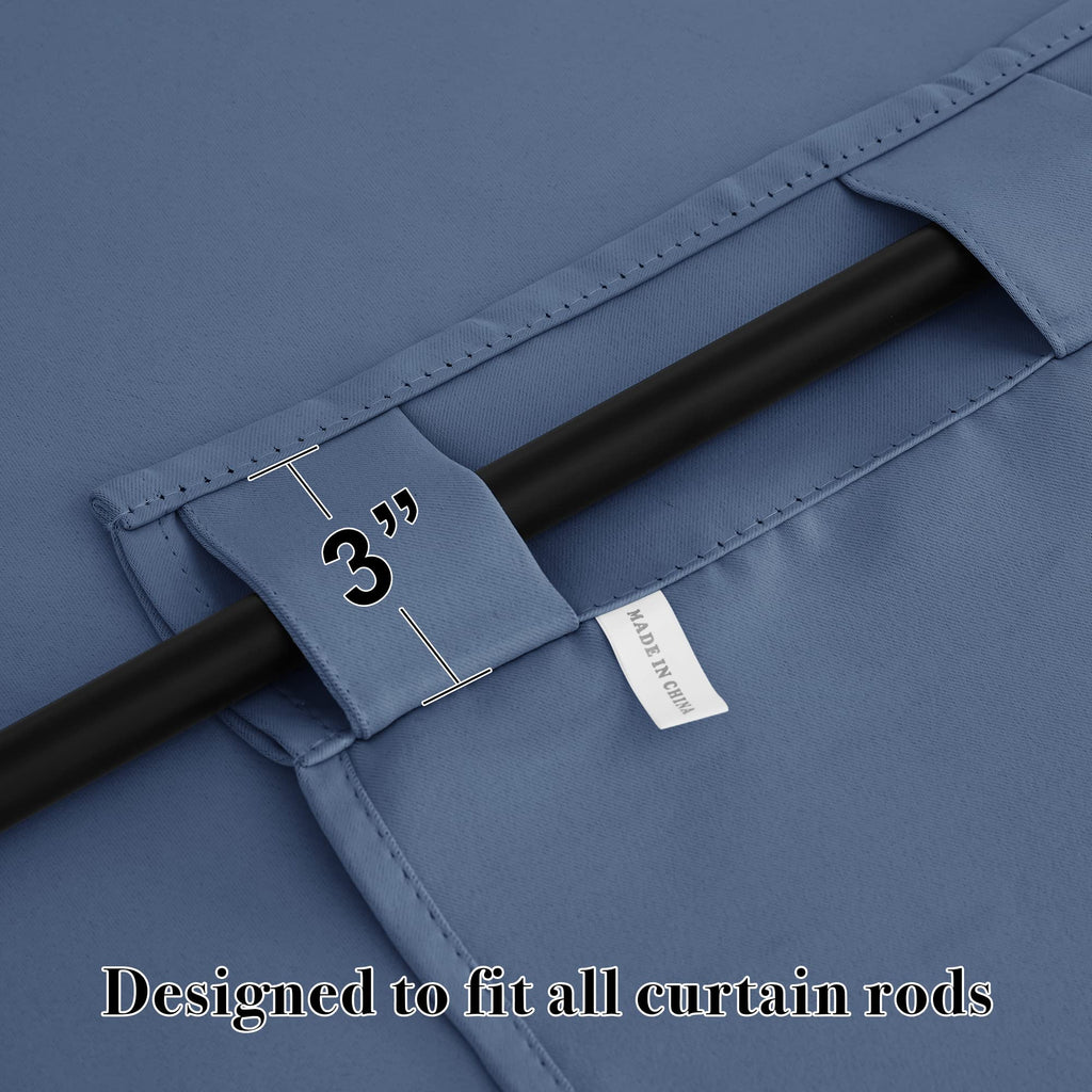 Blackout Curtains 72 inches Long for Bedroom (2 Count)
