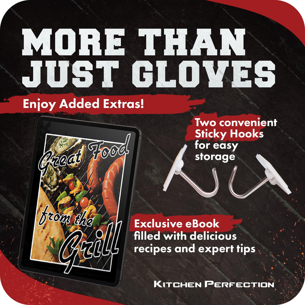 XL Silicone Smoker BBQ Gloves (2 Count)