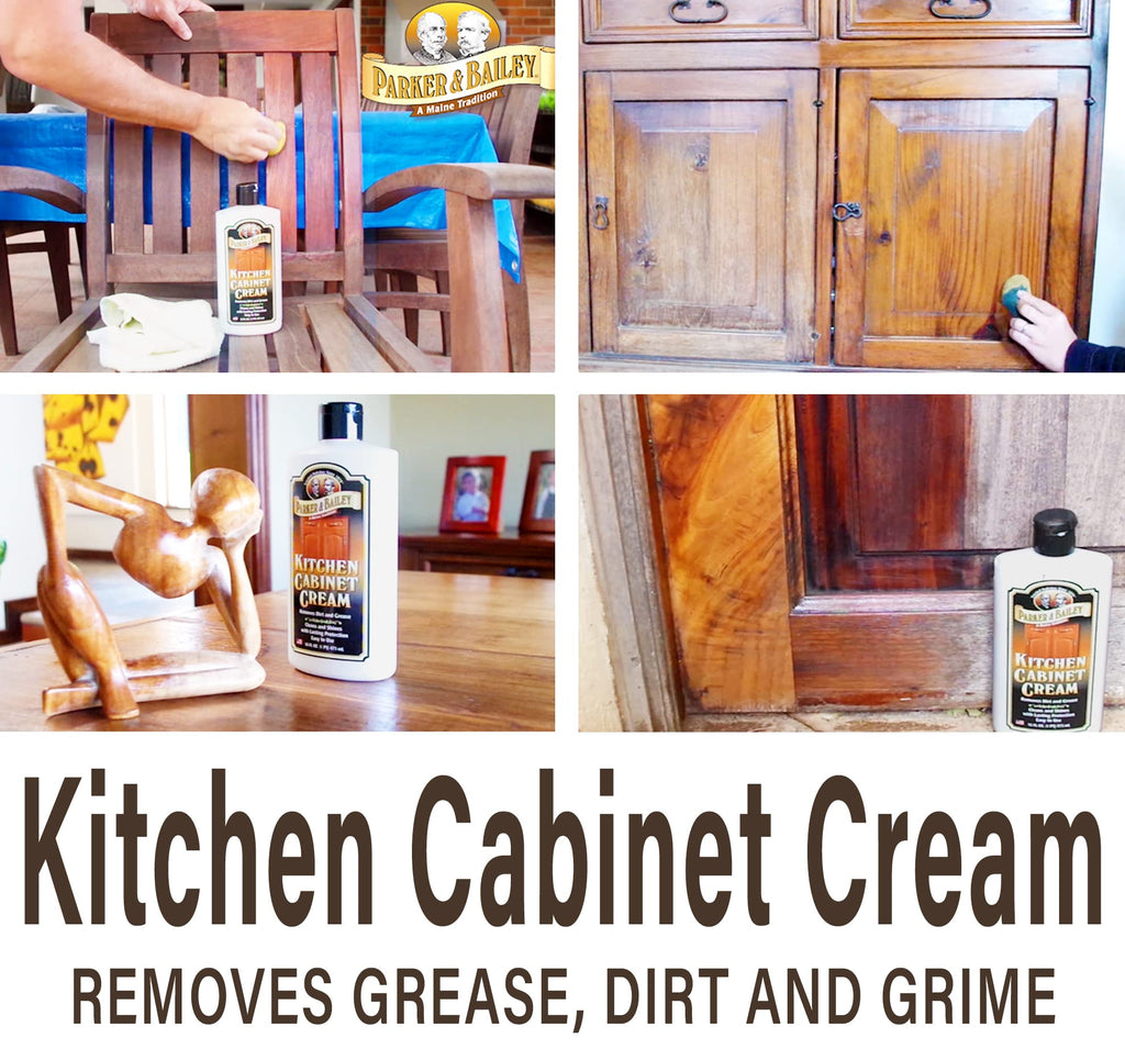 Parker and Bailey Kitchen Cabinet Cream Wood Cleaner Grease Remover 16 oz (48 Fl Oz)