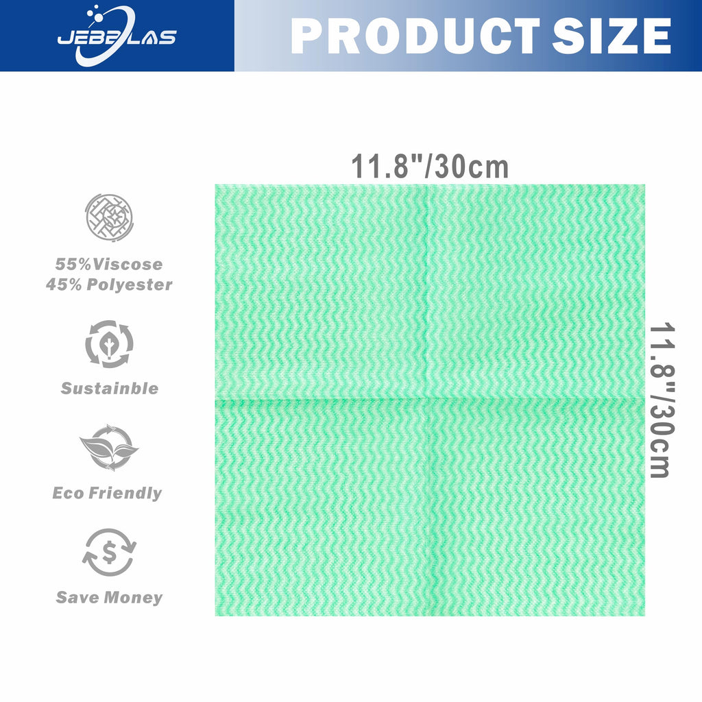 100Pack Reusable Cleaning Cloths 11.8‘’x11.8‘’ Handi Wipes Reusable Cloths Dry Cleaning Cloths Dish Towel Dish Cloths for Kitchen (100 Count)