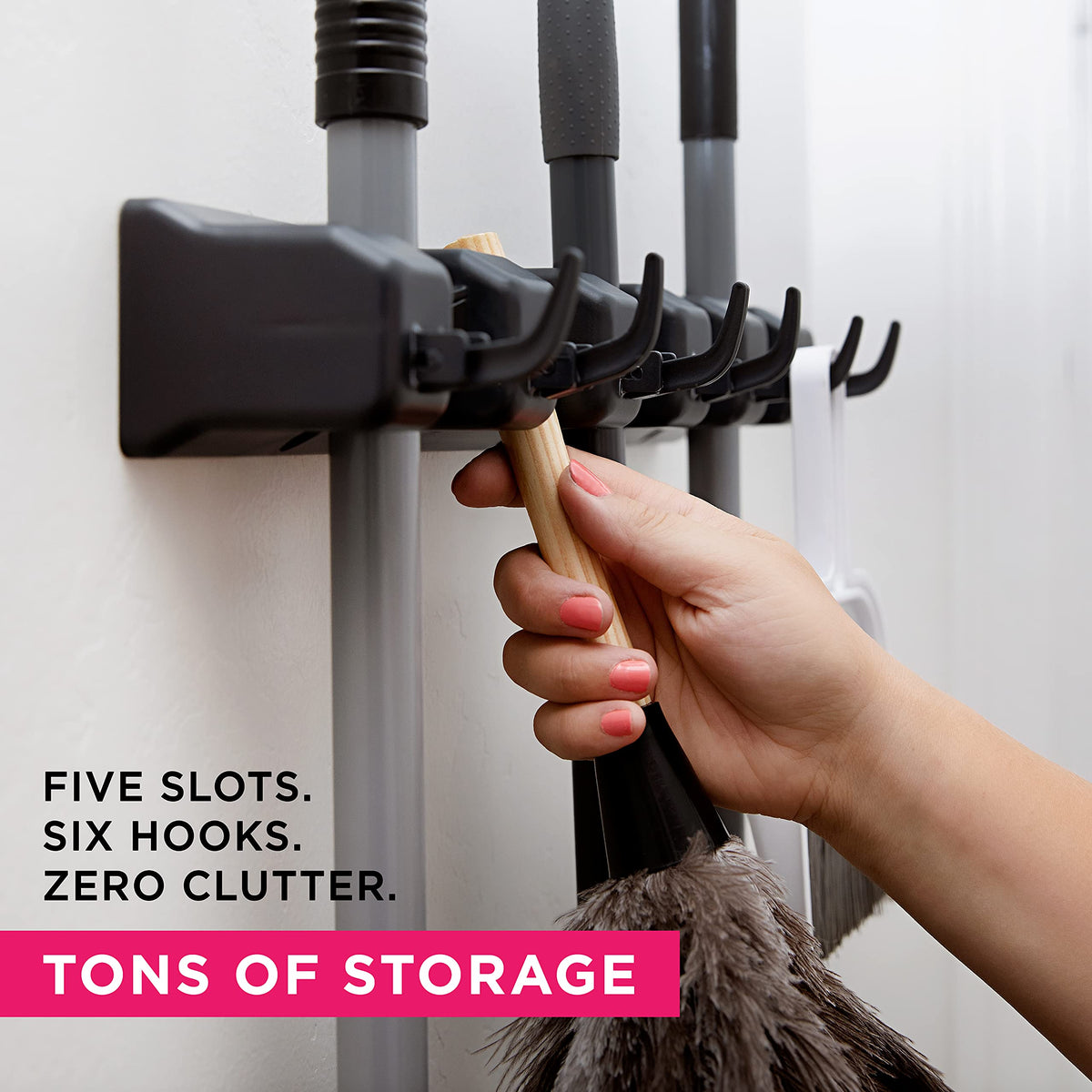 Combo 5 Slot Broom Holder w