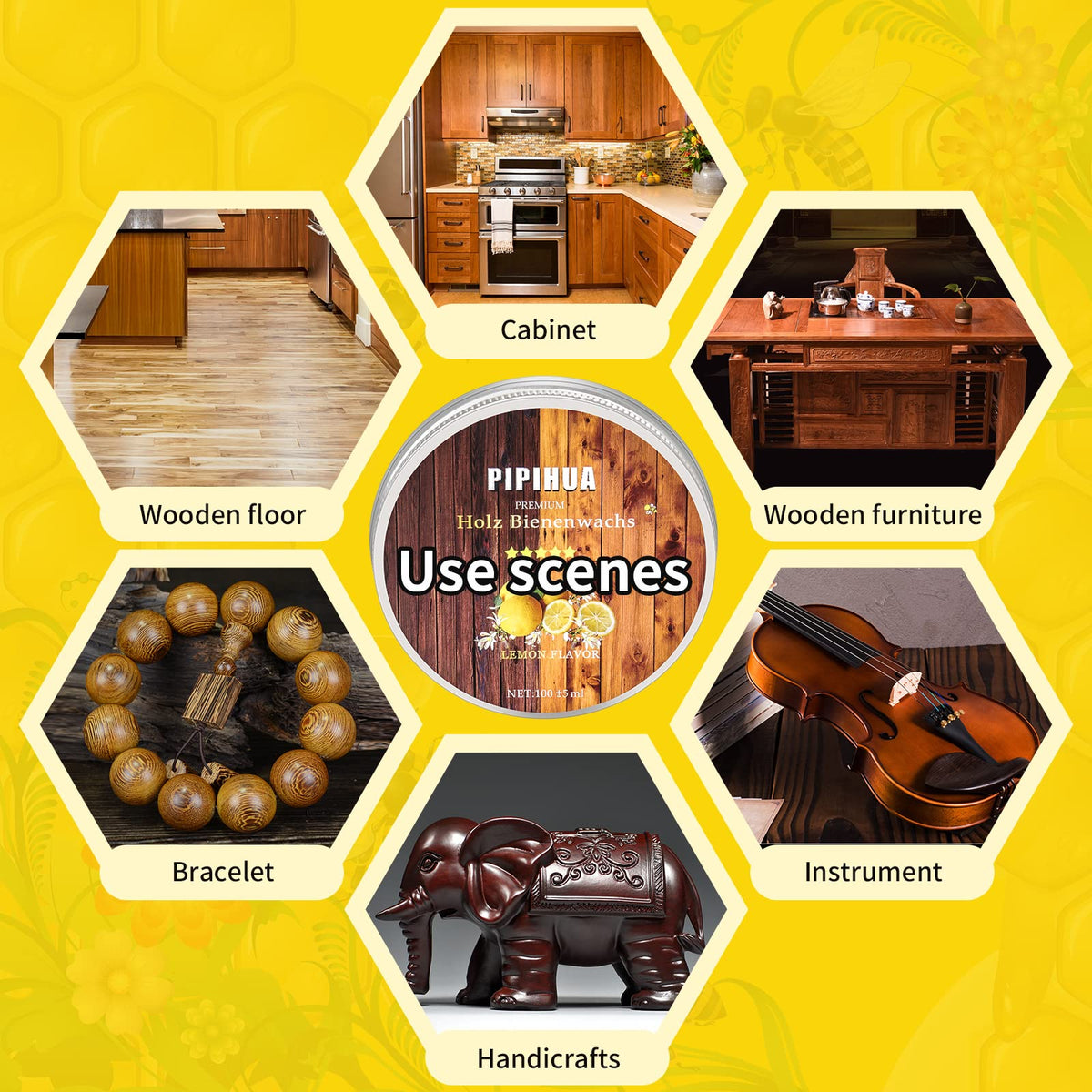 Beeswax Polish and Conditioner for Wood Furniture (3.53 Ounce)