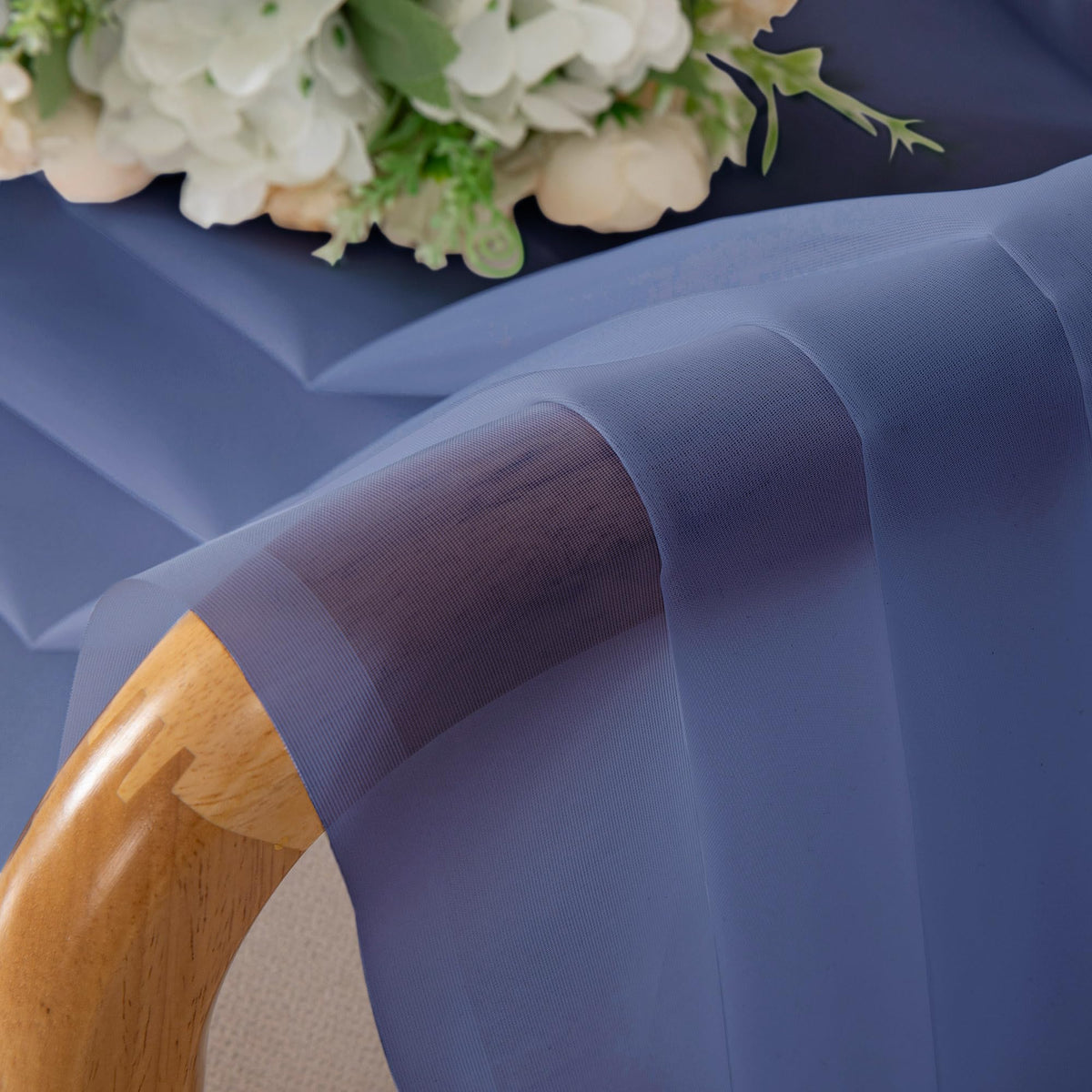Royal Blue Sheer Curtains 96 inches Long 2 Panels (2 Count)