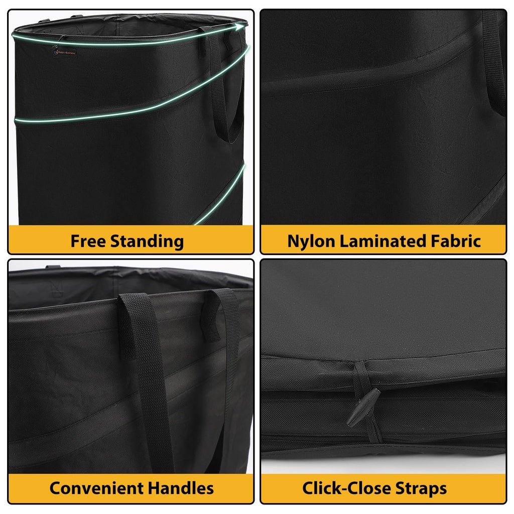 19 Gallon Square Collapsible Yard Waste Bin