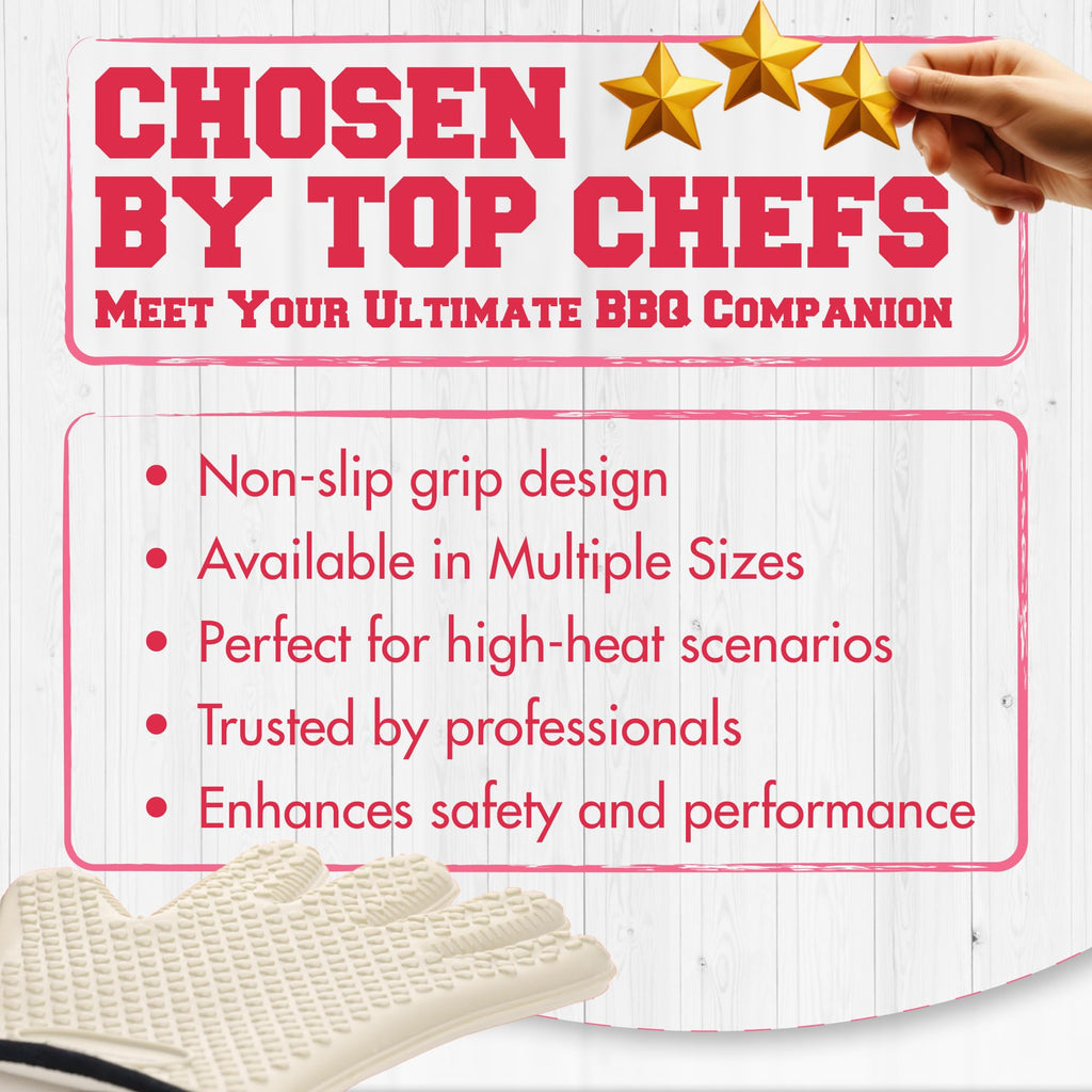 Silicone Smoker BBQ Gloves (2 Count)