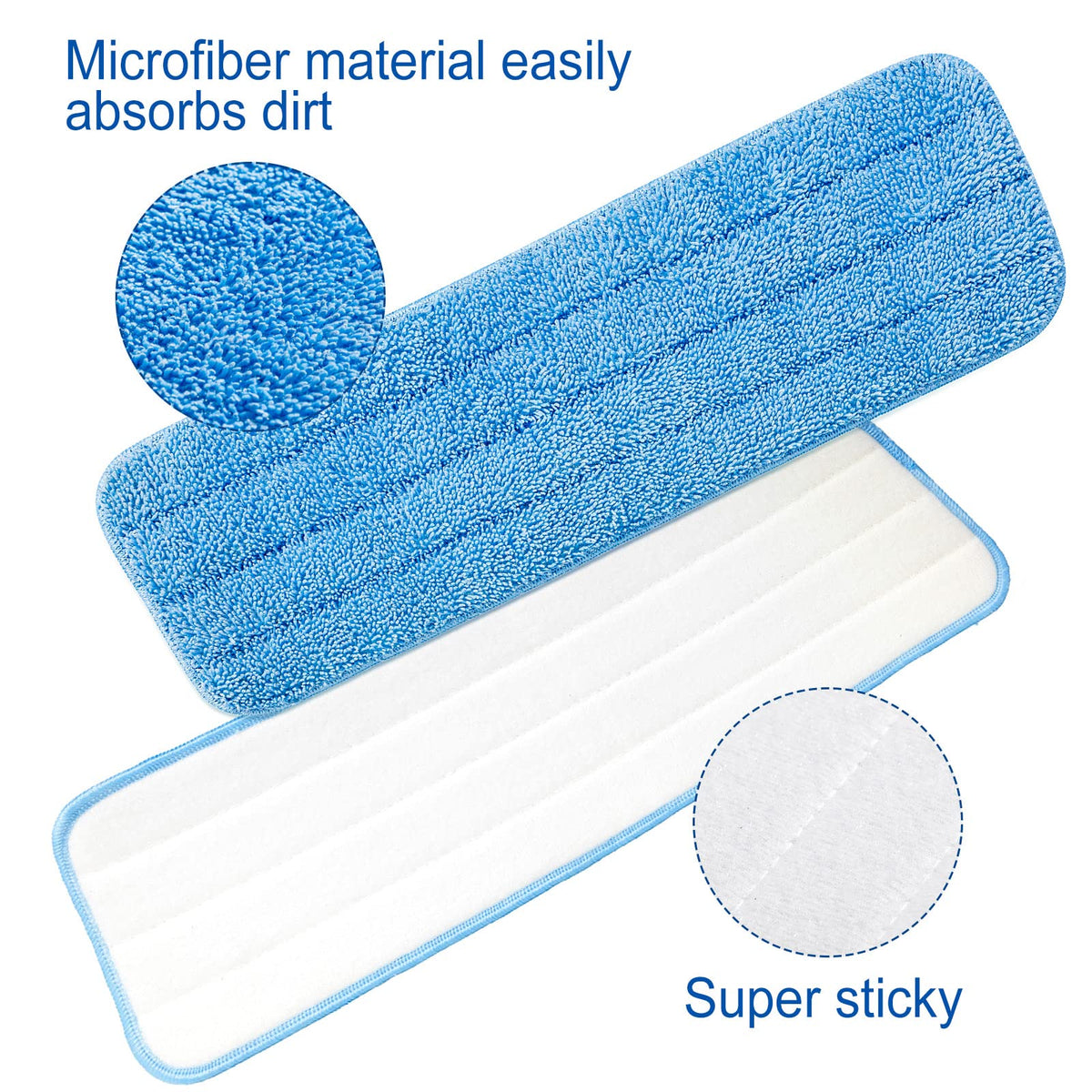 36 Pcs Microfiber Mop Pads Replacement Heads (36 Count)