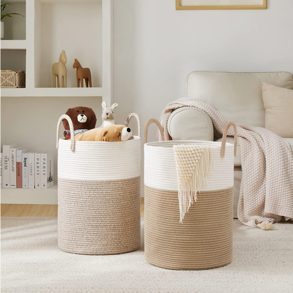 Woven Rope Laundry Hamper Basket