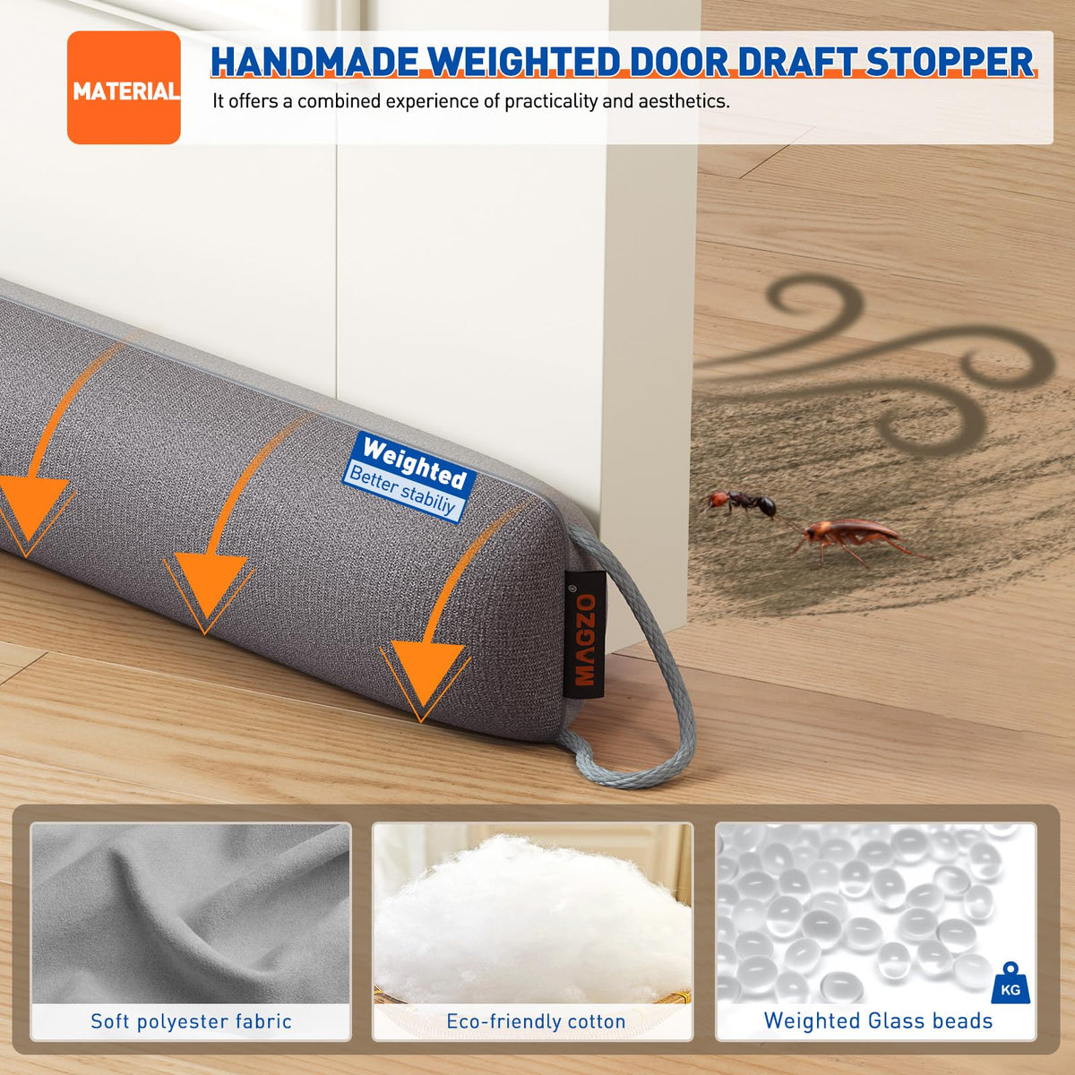 Under Door Draft Stopper 30 Inches