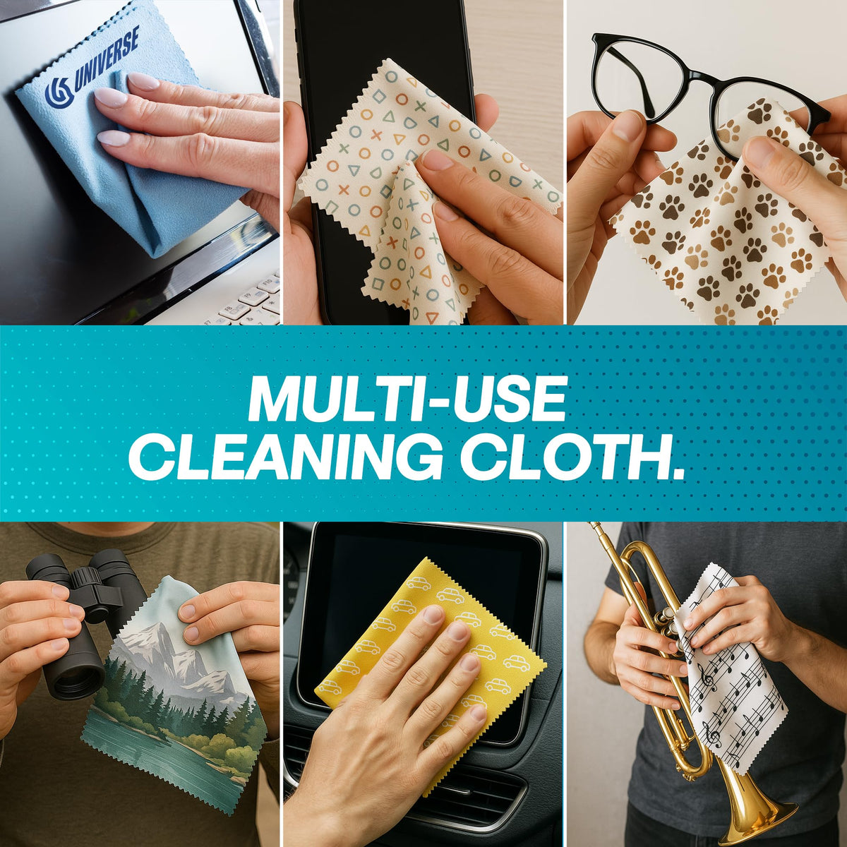 Custom Microfiber Cleaning Cloth (25 Count)