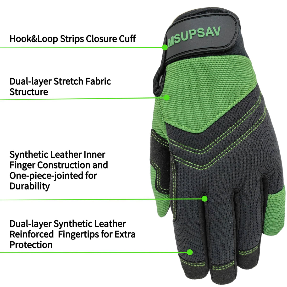 2 Pairs Outdoor Work Gloves