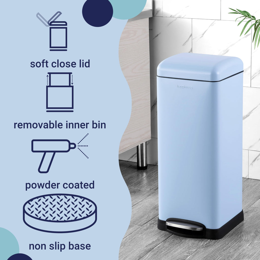 Betty 8 Gal Step Trash Can Soft