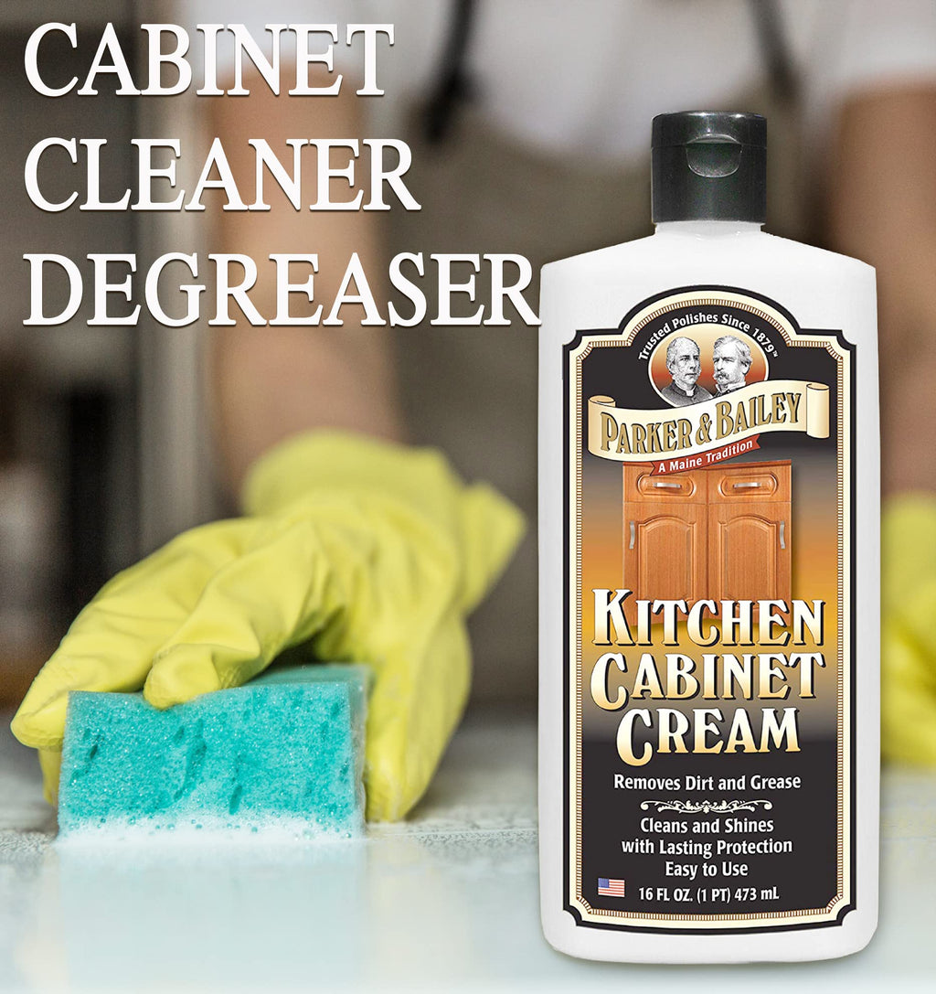 Parker and Bailey Kitchen Cabinet Cream Wood Cleaner Grease Remover 16 oz (48 Fl Oz)