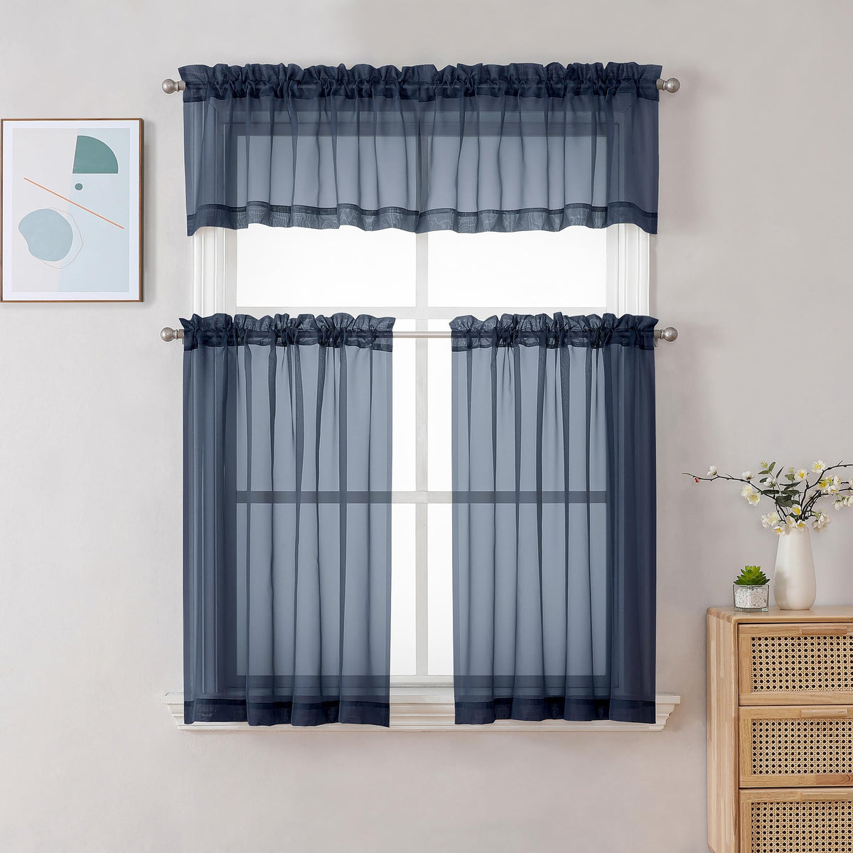 Sheer Window Valance Curtains