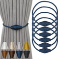 Magnetic Curtain Tiebacks 6 Pack Outdoor Rope Curtain Tie Backs Decorative Window Treatment Holdbacks for Home Decorative Curtain (6 Count)