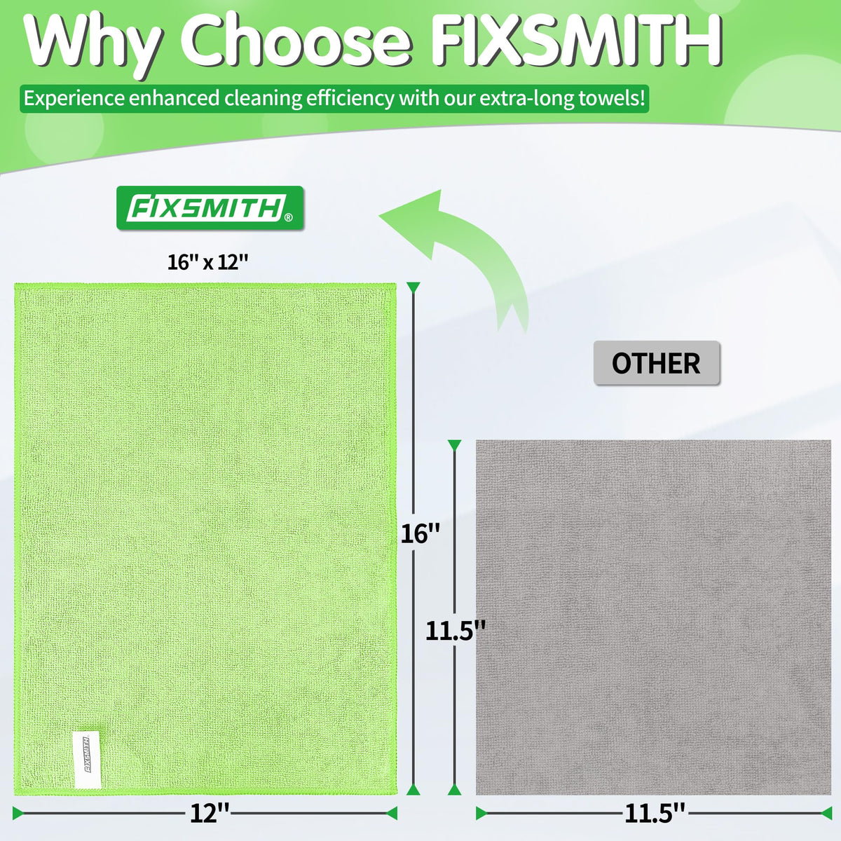 Sage Green Microfiber Cleaning Cloth (12 Count)