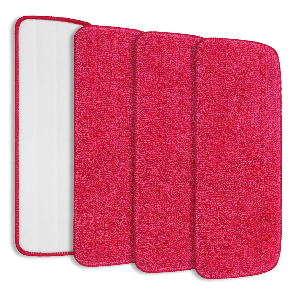 Replacement Microfiber Mop Pads Compatible with Rubbermaid Reveal Spray Mop (4 Count)