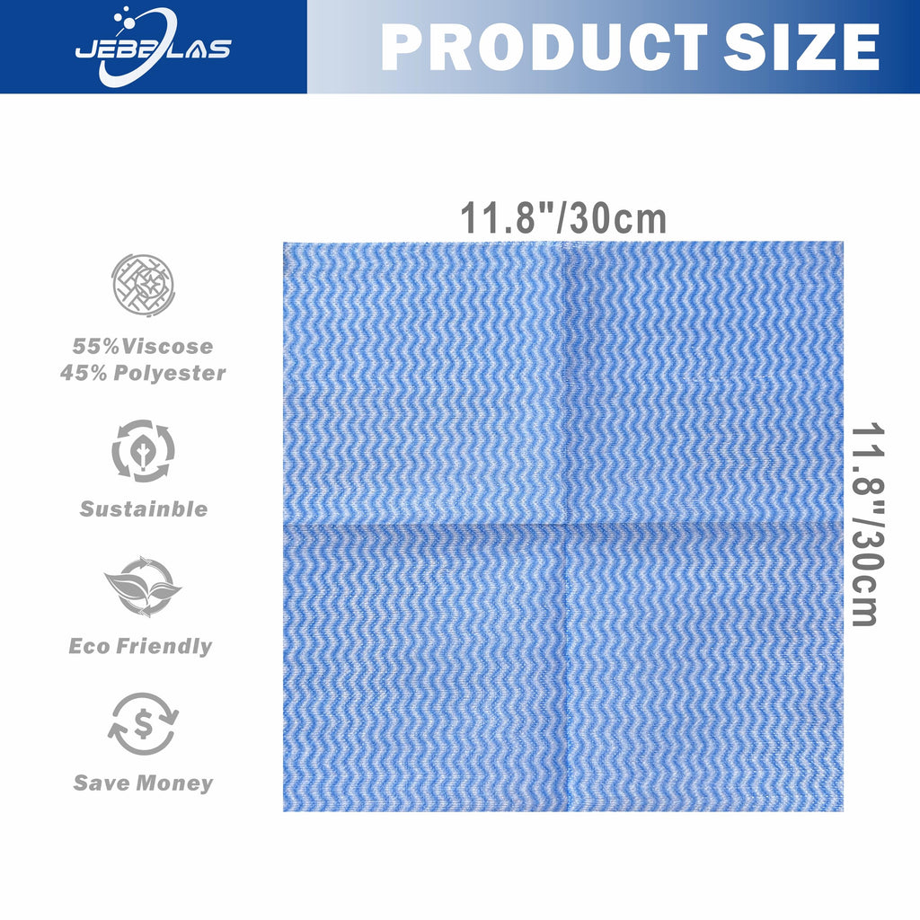100Pcs Reusable Cleaning Cloths 11.8‘’x11.8‘’ Handi Wipes Reusable Cloths Dry Cleaning Cloths Dish Towel Dish Cloths Handy Cleaning Wipes (100 Count)