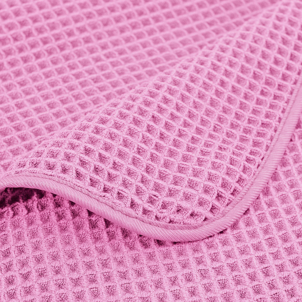 430 GSM Poly Blend Microfiber Quick Dry Waffle Bath Towel (4 Count)