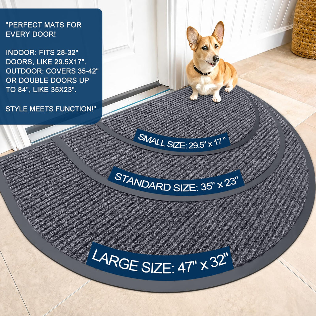 Half Circle Front Door Mat 47x30