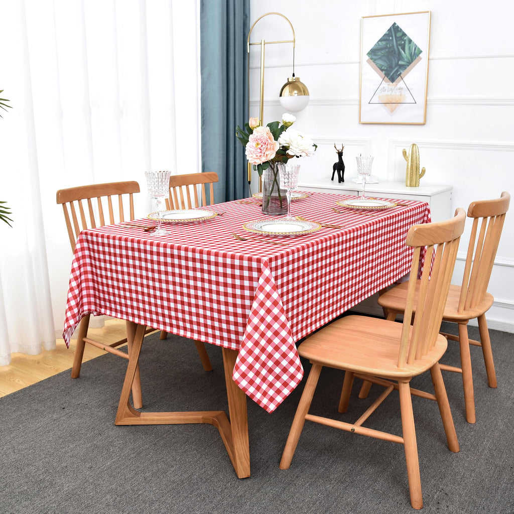 Waterproof Plaid Tablecloth Fabric