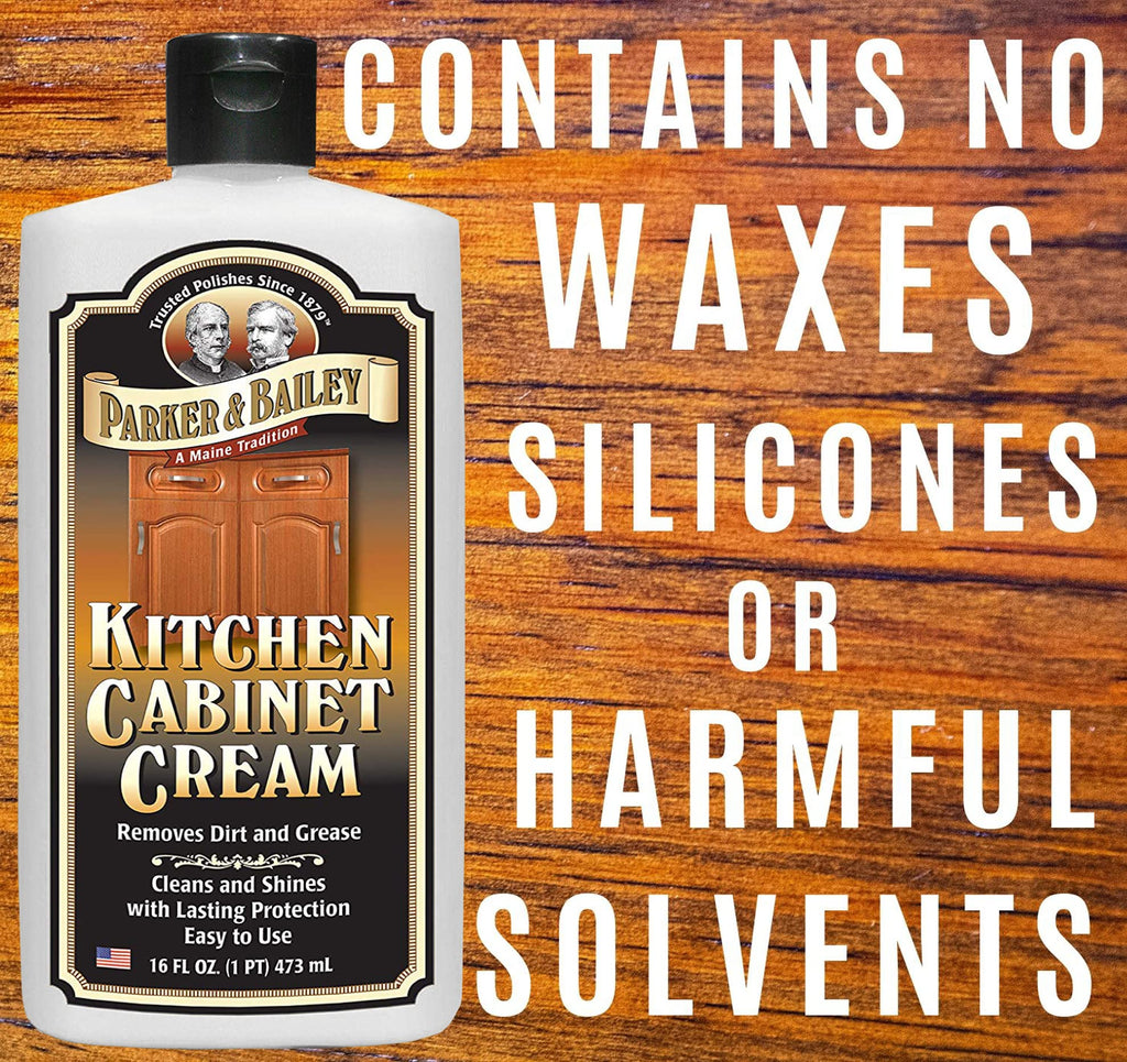 Parker and Bailey Kitchen Cabinet Cream Wood Cleaner Grease Remover 16 oz (48 Fl Oz)