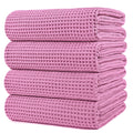 430 GSM Poly Blend Microfiber Quick Dry Waffle Bath Towel (4 Count)