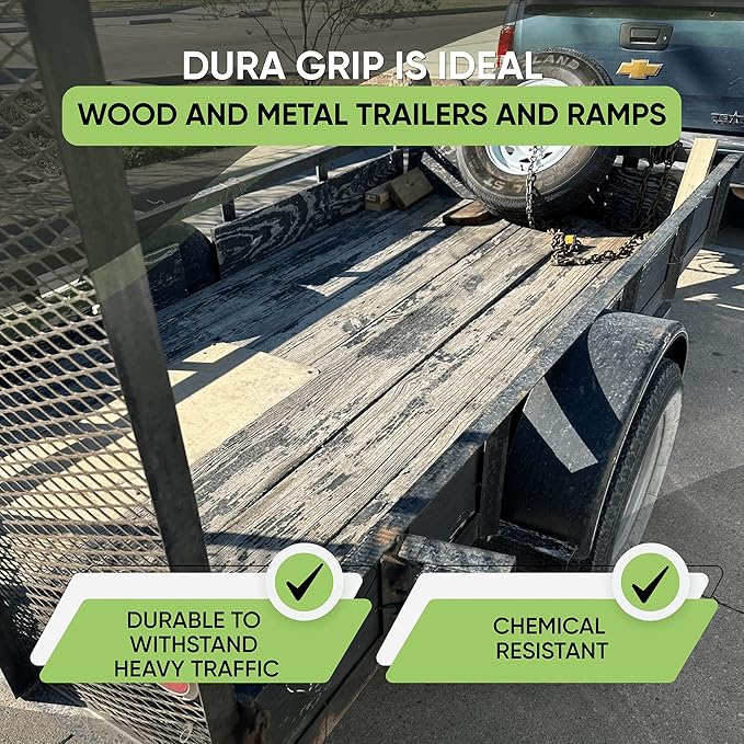 Dura Grip Anti-Slip Paint for Concrete, Wood, Tile and Metal – Non-Skid Coating for Floor, Decking and Ramps – Gallon (Sand)