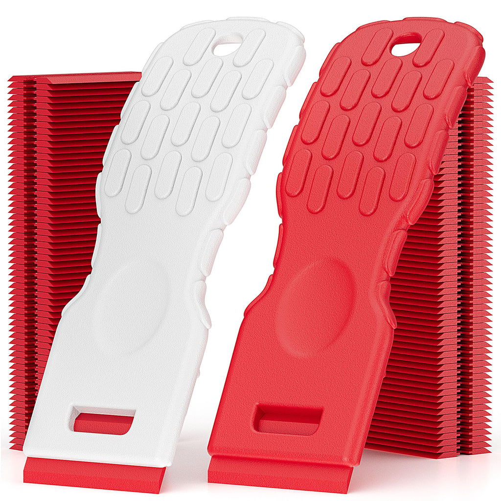 Dual Width Plastic Razor Blade Scraper Tool Non Scratch
