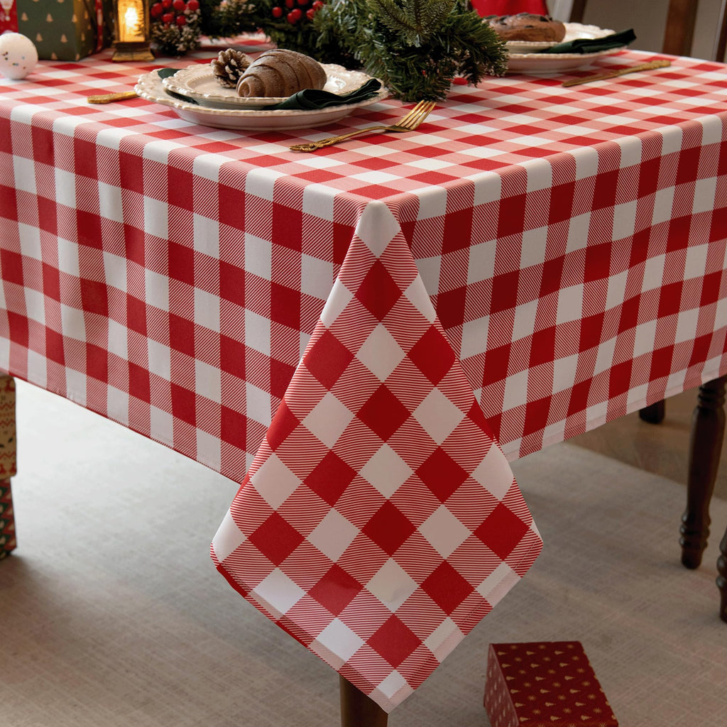 Waterproof Checkered Tablecloth Fabric