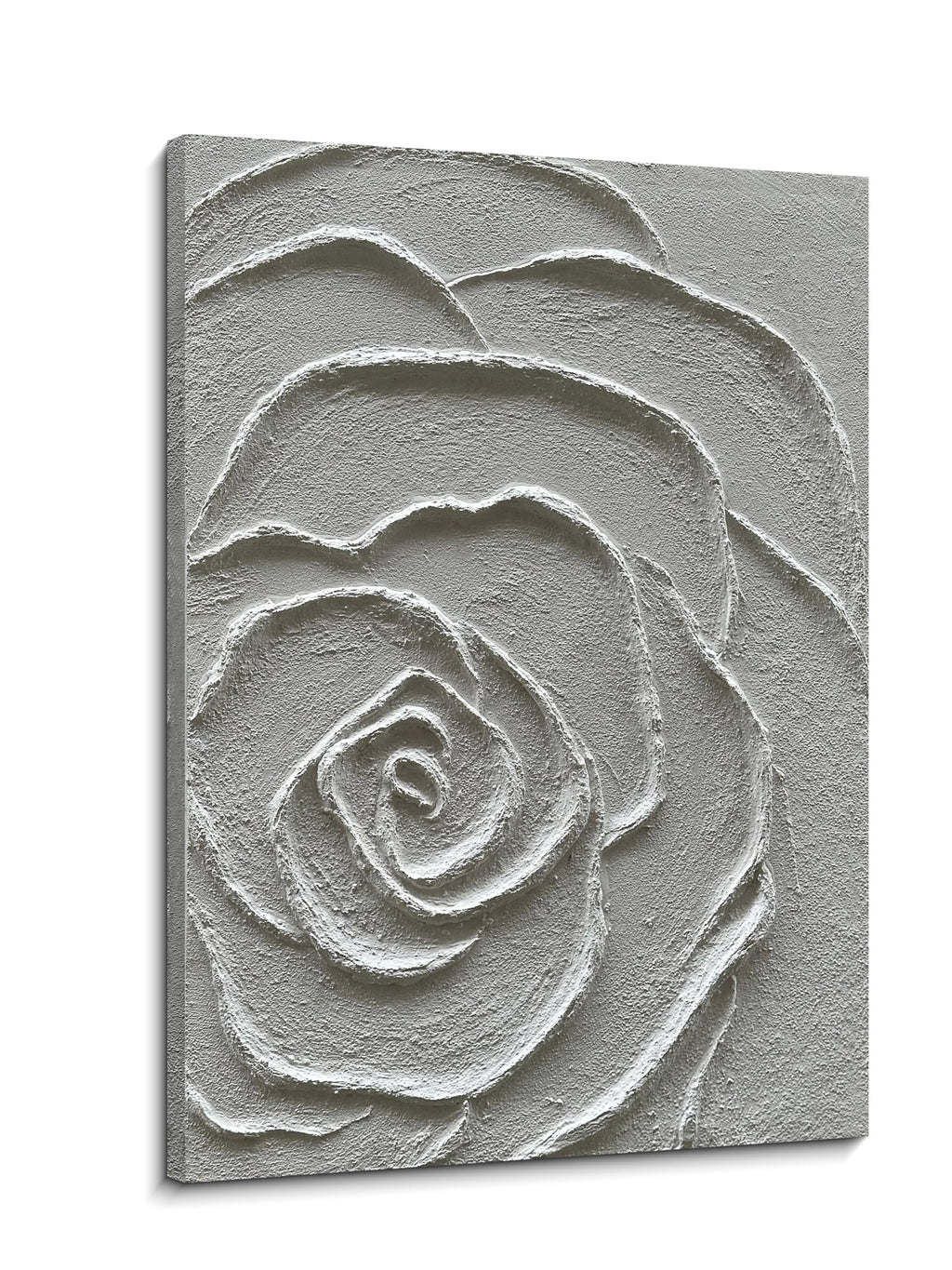 Art Contemporary Minimalist Texture Abstract Oil Painting White Flower Texture Painting Minimalist Art 40x28 Inch Home Wall Decoration
