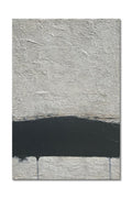Hand Painted Minimalism Black and Gray Art Oil Painting Canvas Abstract Oil Painting Wall Art 36x24 Inch Home Wall Decoration