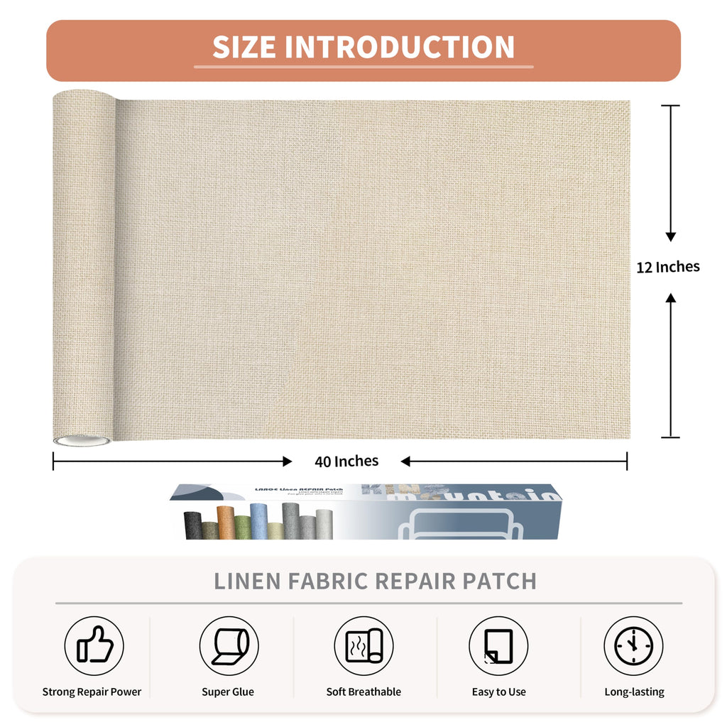 Coarse Linen Fabric Patches