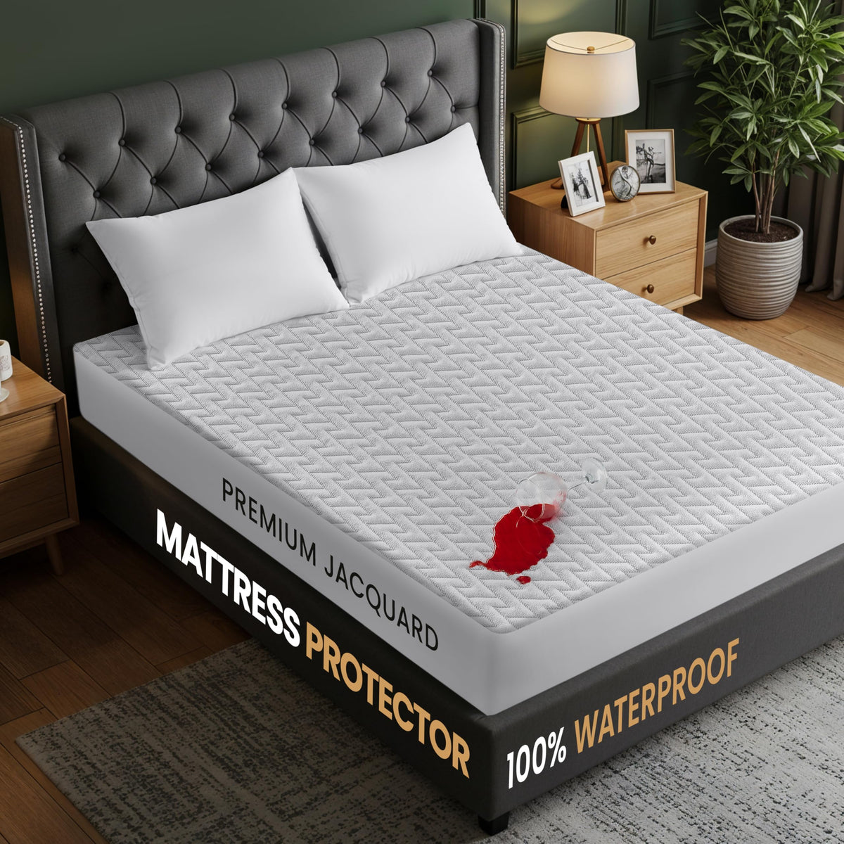 Premium Waterproof Mattress Protector Twin Size