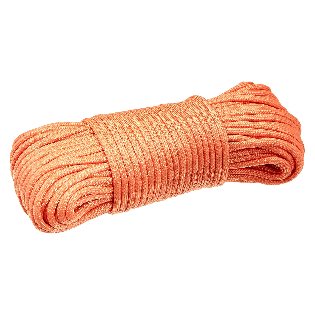 Amazon Basics 550 Type III Paracord, 7-Strand Nylon Core, High Strength for Hiking, Camping, Survival and DIY Crafts, 5/32 in x 100 ft (4mm x 30.5m), Orange