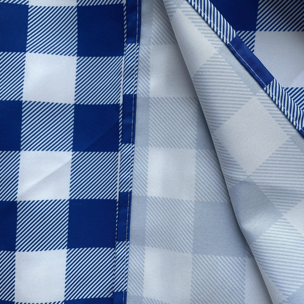 Classic Gingham Plaid Tablecloth Fabric