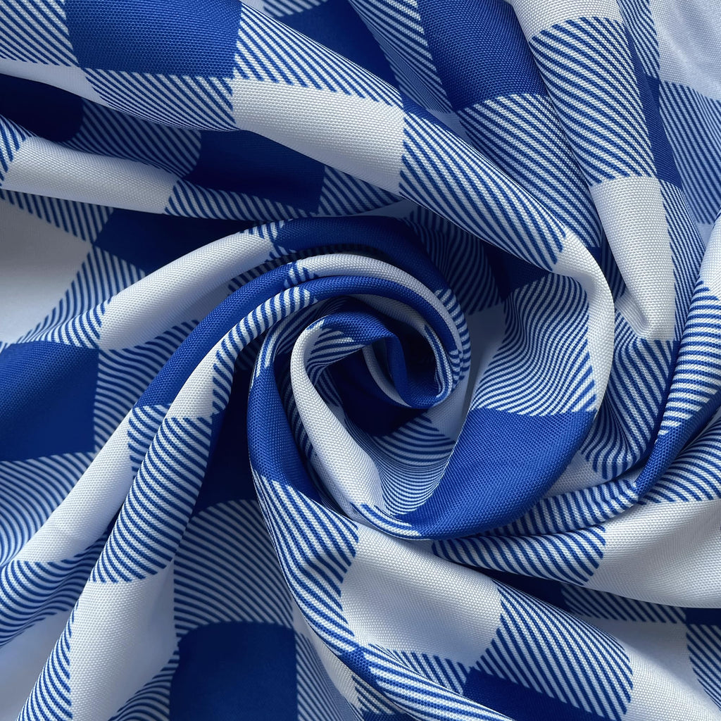 Waterproof Plaid Tablecloth Fabric