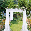 Extra Long White Sheer Curtains 144 inch 2 Panels Set (2 Count)