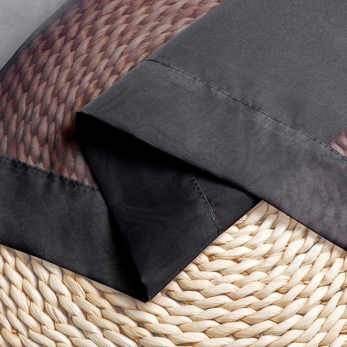 Black Sheer Valances for Windows 2 Pack